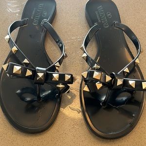 Hardly worn Valentino studded flats